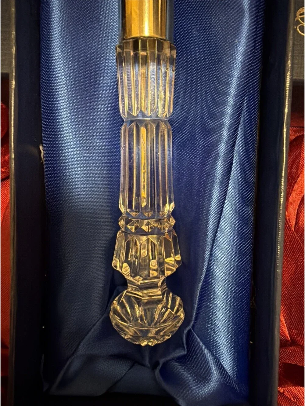 Vintage Waterford Crystal Handle Shaving Razor Shaver with Original Box Ireland